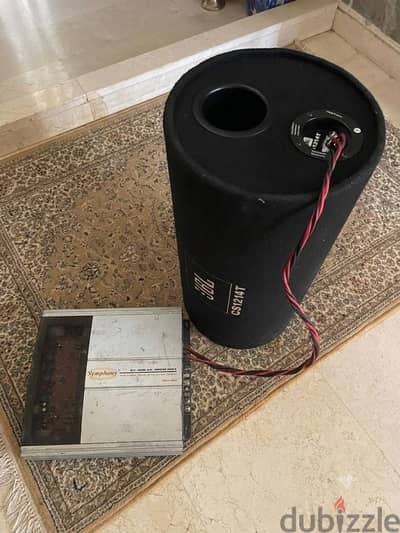 Original JBL CS1214T bass tube + symphony sy-400a2 amplifier complete