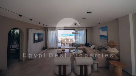 TOWN VILLA DOUBLE VIEW A BEIT AL BAHR FOR SALE WITH INSTALLMENTS PRIME LOCATION IN NORTH COAST