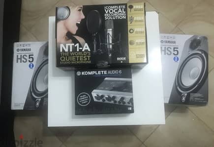 Pro Home Studio - Yamaha HS5 + Mic Rode NT1-A + Komplete Audio 6