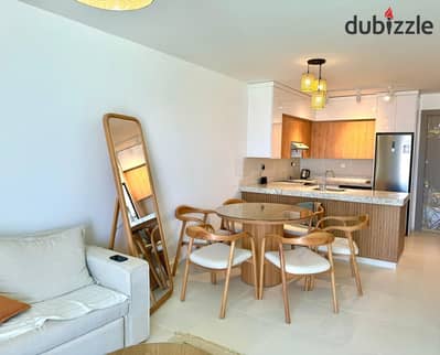 Chalet First Row Lagoon Modern Furniture 3 Bedrooms For Rent - Fouka Bay