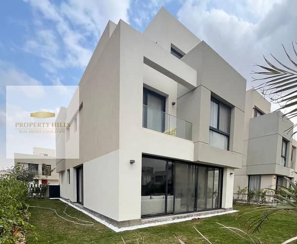 فيلا كورنر للبيع بخصم الكاش في الشروق من كمبوند البروج جاهز للمعاينة بالقرب من الجامعة البريطانية