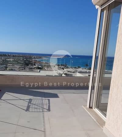 Ready To Move With 5% DownPayment Sea View Chalet With Roof Direct On Lagoon At Cali Coast , Ras Elhekma North Coast