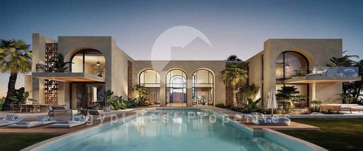 احجز فيلا بجاردن صف اول فى موقع مميز بمقدم 5% فقط بأقل سعر ف الساحل الشمالي مع سوديك
