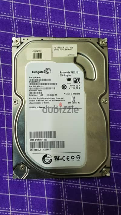 Hard Disk Seagate 500 GB