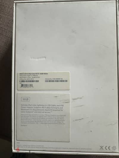 Ipad mini بالعلبة والشاحن الاصلي Wi-Fi + Cellular