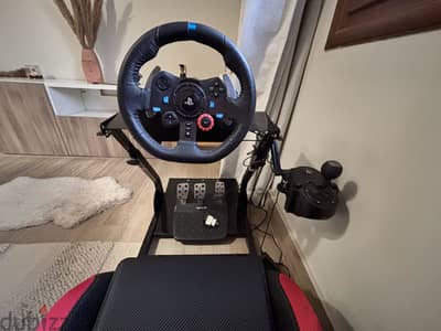 Full Driving Simulation Set (wheel + racing seat) - Logitech G29