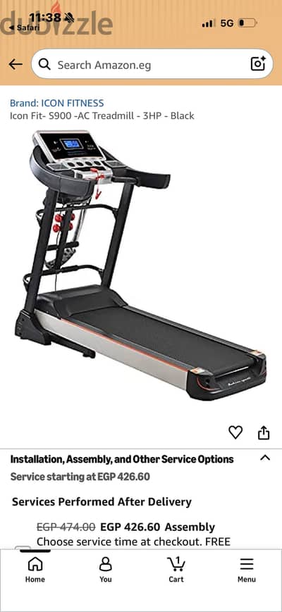 Icon Fit- S900 -AC Treadmill - 3HP - Black