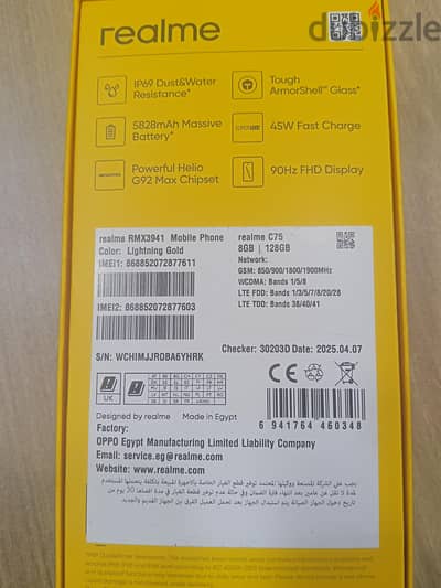 realme c75 ram 8+16 giga 128