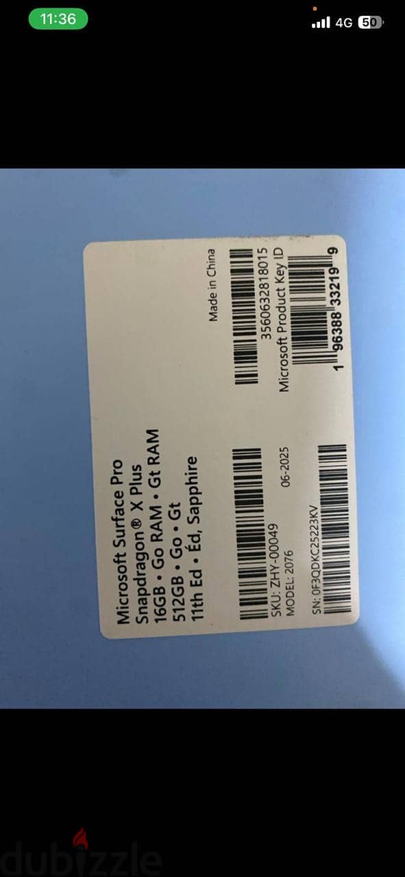 Microsoft Surface pro 11- 8/2025 2