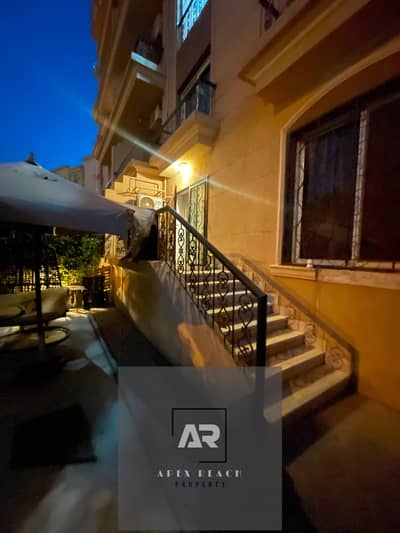 For privacy lovers, an apartment for sale on the ground floor with a garden in Al Rehab - First Assembly