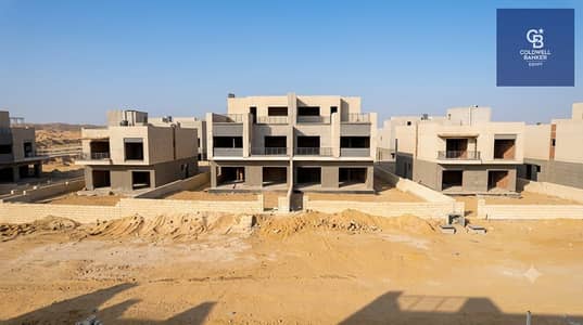 Immediate delivery of a resale twin house villa with a sea view in a prime location in Hap Town Hassan Allam compound at a special price.