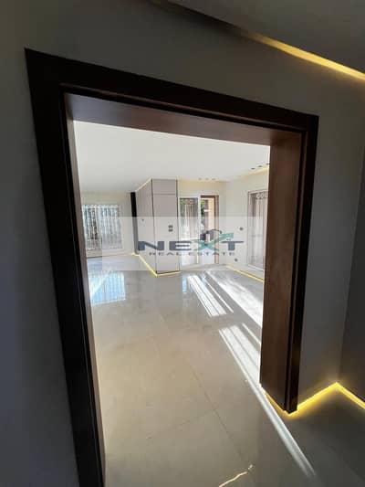 Hotel apartment for sale in Madinaty, ideal for ground floor garden lovers. The apartment is 158 sq m + 60 sq m garden and features 3 bedrooms, 3 bath