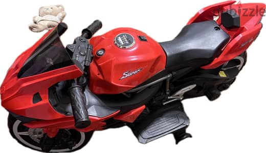 Slightly used large motorcycle