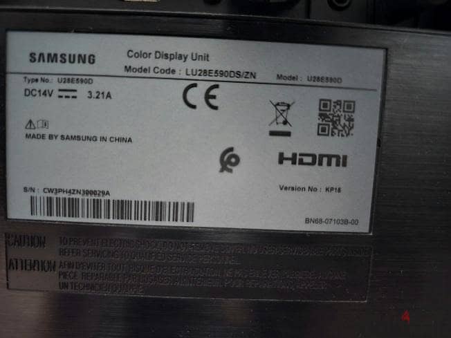 U28E590D Samsung 28" 4K 1