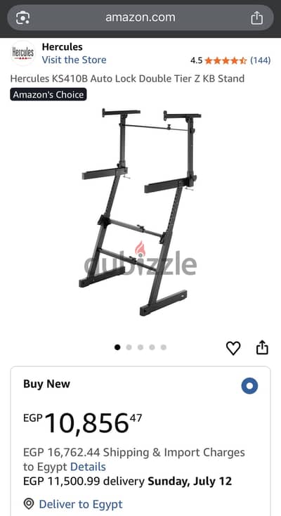 للبيع Keyboard Stand (Hercules KS410B) ستاند اورج