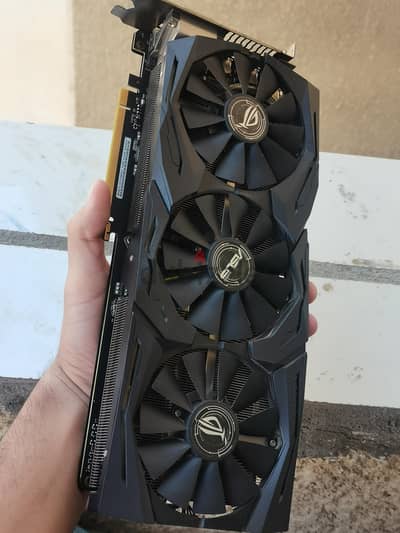  كارت شاشة ASUS ROG Strix GTX 1070 8G  حالة ممتازة بسعر مغري
