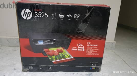 طابعة HP Deskjet 3525 وايرلس (برنت-سكان-كوبي) جديدة زيرو وارد السعودية