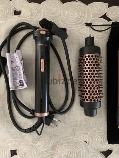 Wavytalk hair heated brush / straightener and curler
