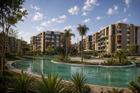 Two Bedrooms Apartment With Garden 18 Months Delivery Fully Finished In Palm Hills New Cairo Cash 533,850