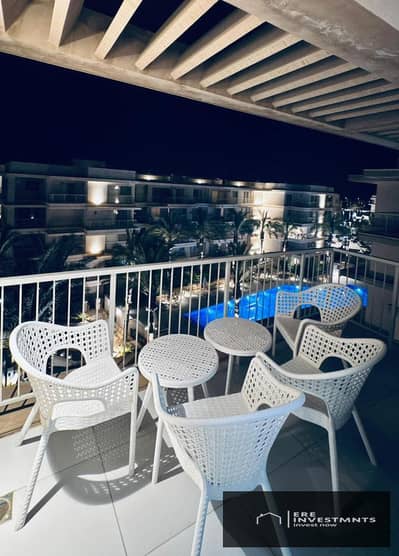 Super Lux furnished chalet for sale in Marassi Marina West, North Coast, at an unbeatable price