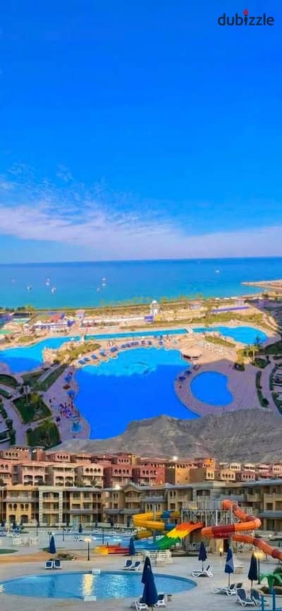 شاليه للإيجار 65 م في الكاريبيان سي في وإطلالة مباشرة على الأكوا بارك