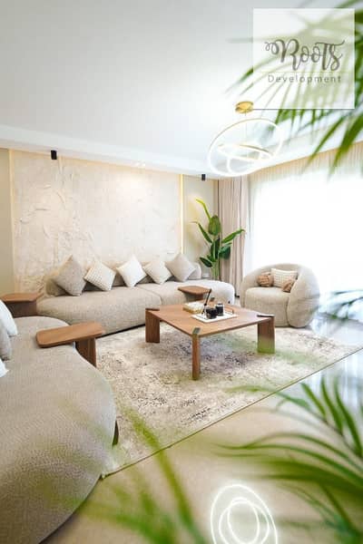 للبيع شقة مميزة مفروشة بالكامل بالتكييفات في أمبرفيل نيو جيزة، أكتوبر For Sale Apartment furnished AC/s,Lake View ,in Amberville, New Giza, October .