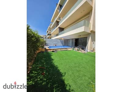3BR First Use Ground floor apartment with Private pool for  Rent in Lake view Compound , New Cairo      Ground with Large garden