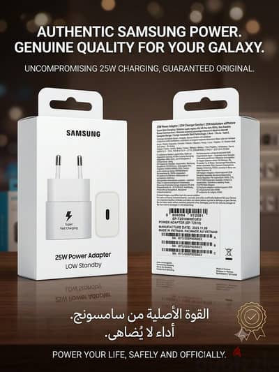 بلجه سامسونج اصلي فيتنامي 25 w