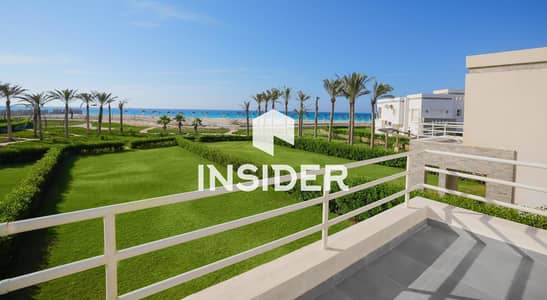 First Row Sea View Villa for Rent in Amwaj North Coast | 4 Bedrooms | Nanny Room | Driver Room | Fully Air Conditioned | Near Pool