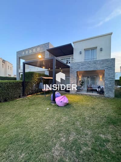 Twin House for Rent in Amwaj North Coast | Sea View | 4 Bedrooms | Private Garden | Pool View | Near Clubhouse | Maid's Room