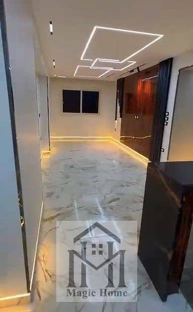 Ultra-super lux 140 sqm apartment in a 2024 modern tower in Haram, 9th floor with elevators and land share.