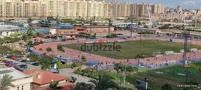 شقة 190 م للإيجار السكني بموقع مميز بسموحة فيو نادي سموحة