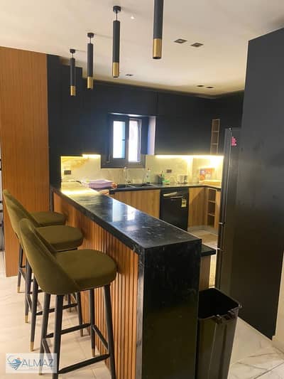 Furnished, ultra-super-lux finished, fully air-conditioned apartment for rent in South Lotus, Fifth Settlement, located opposite the major sports club