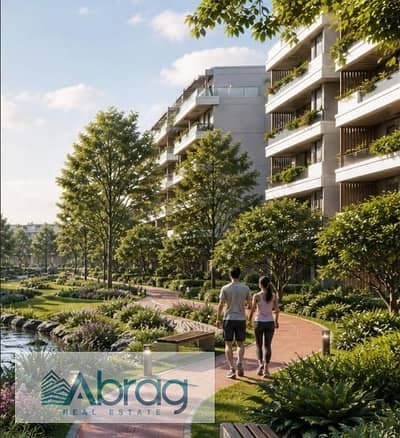 For Sale: 191 sq m Seafront Apartment with 4 Bedrooms and Landscape View in Sky View 3 Compound, Sheikh Zayed, Green Revolution.