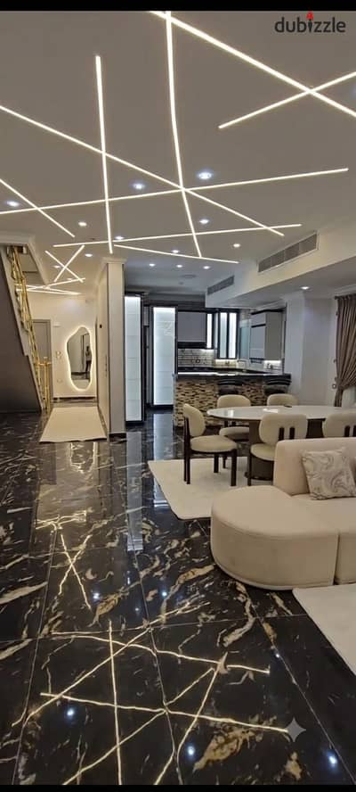 Luxury Furnished 250m² Duplex with 150m² Private Garden | Near AUC & South 90