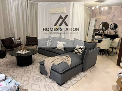 Fully Furnished Ultra Super Lux Apartment with Garden for Rent in  Village Gate, New Cairo