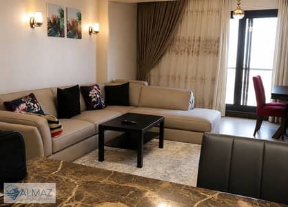 Furnished 143 sqm apartment for rent in Porto New Cairo Compound, Fifth Settlement, directly facing the main entrance of the American University in Ca