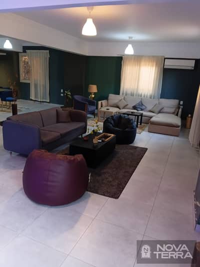Luxury Furnished Apartment 250m² with 240m² Private Garden for Rent in Northern Expansions, 6th of October City