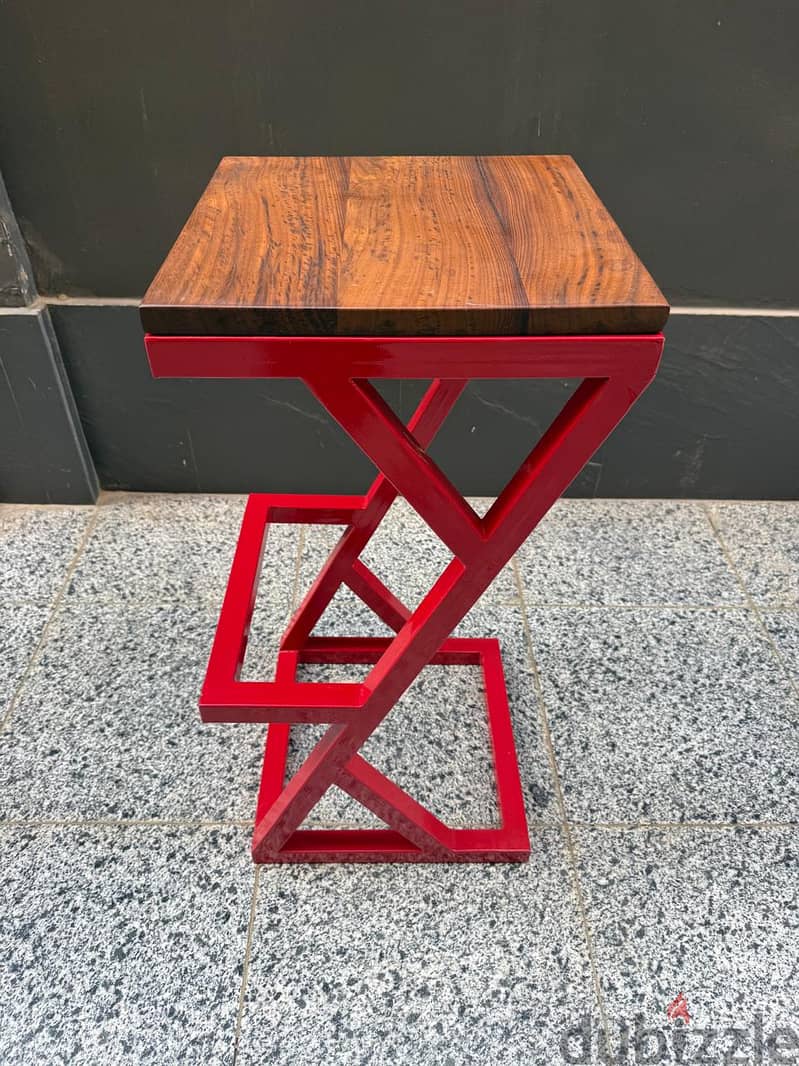 Geometric Bar Stool 1