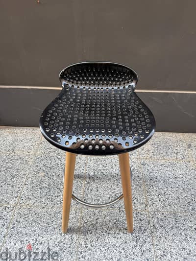 Black bar stool
