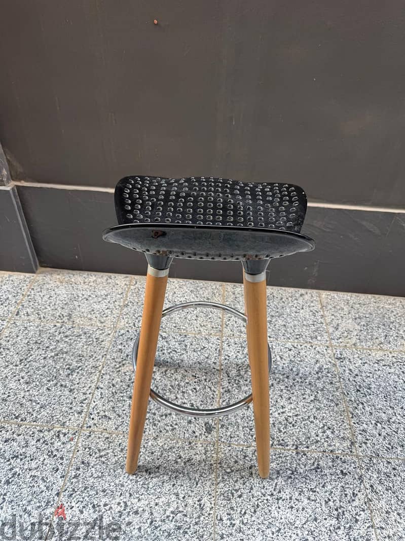 Black bar stool 2