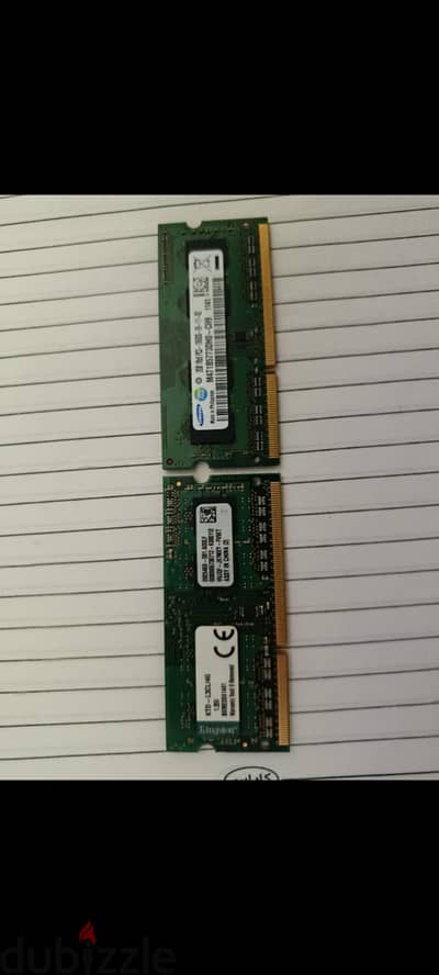 kingstone ram 4 gb ddr3 and Samsung ram 2 gb ddr3