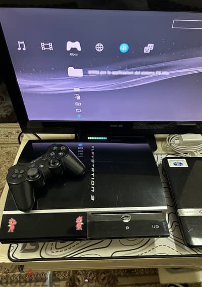 PlayStation 3 Fat 500GB كامل بالمشتملات