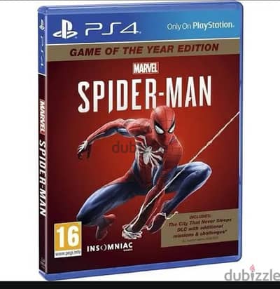 Spiderman game of the year edition 2018 اكونت برايمري ps4