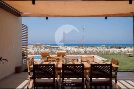 Own Your Duplex 4 beds_Ready to Move_ Lagoon & Sea View Fully Finished + A. C's @BEIT ALBAHR_NORTH COAST