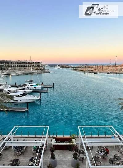 باقل من سعر الماركت لسرعه البيع شاليه تشطيب كامل بالفرش ريسيل مراسي Marassi Marina 1 – الساحل الشمالي Sea View بتقسيمه خاصه جاهز للمعاينه
