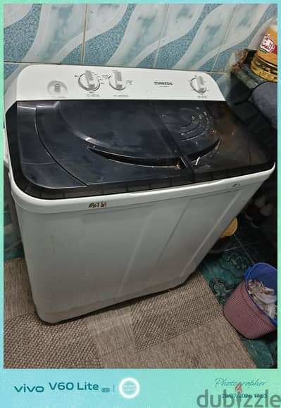 غساله تورنيدو نص اتوماتيك 10 كيلو