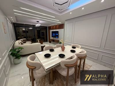 Fully furnished apartment for rent in Azad Compound New Cairo third floor pool view 2 bedrooms 2 bathrooms prime location luxury compound living ready