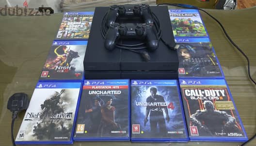 PS4 1TB + 2 Controllers in need of slight fixing + 8 games