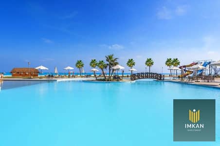 شاليه للبيع متشطب فيو بحر قسط على 9 سنين فى قرية bungalows  الساحل الشمالي قسط على 9 سنين بدون فوائد